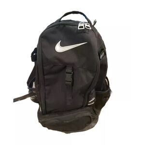 Nike Swingman Baseball/Gym Backpack Vintage Rare Bats, Glove, Cleats Black READ